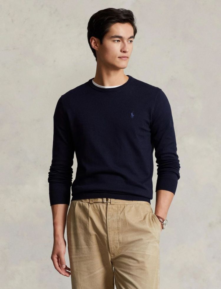 Slim Fin pima coton 001 Navy