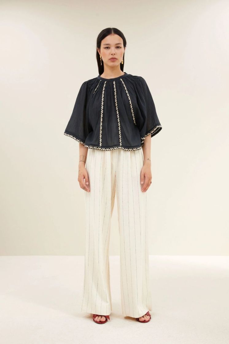 Benji black thin stri