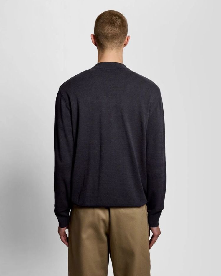 Relaxed fit mock neck Z271 DARK NAVY