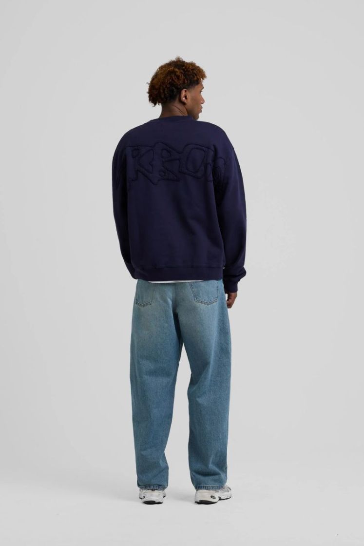 Big application crewneck Blue