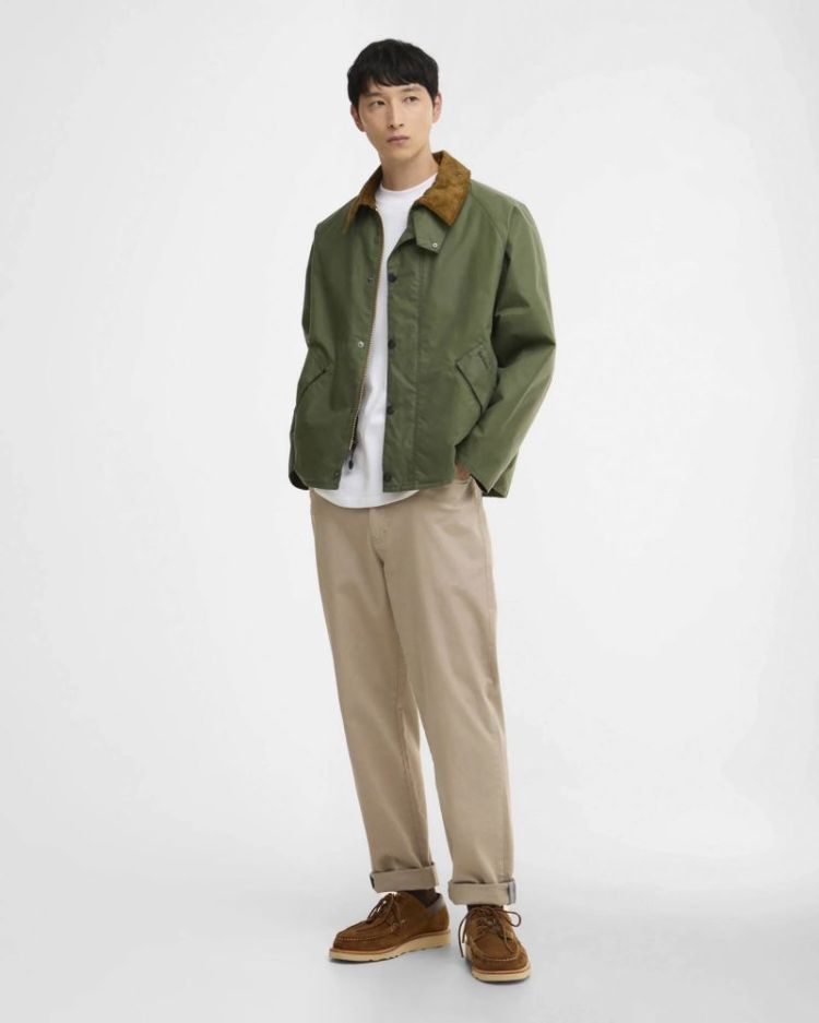 Transport wax jacket GN32 LIGHT MOSS