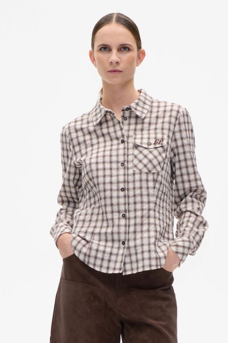 Mena C1425 Creme mini check
