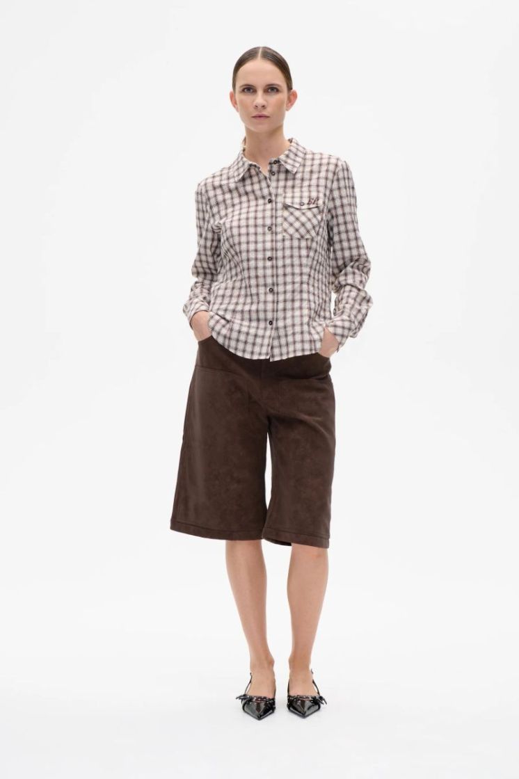 Mena C1425 Creme mini check