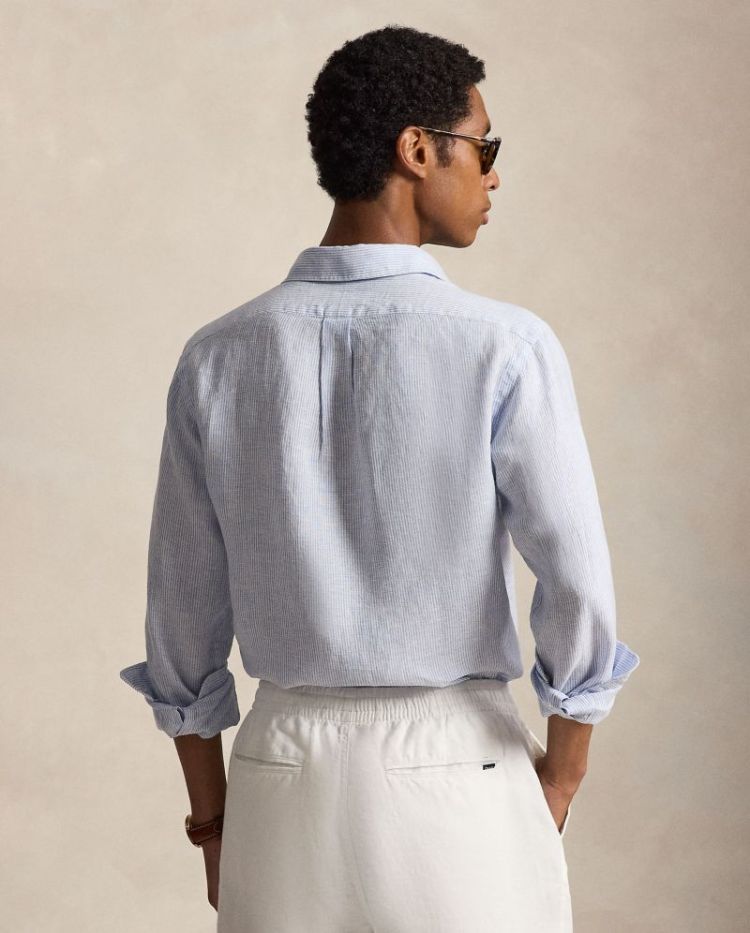 Piece Dyed Linen 002 CABANA BLUE