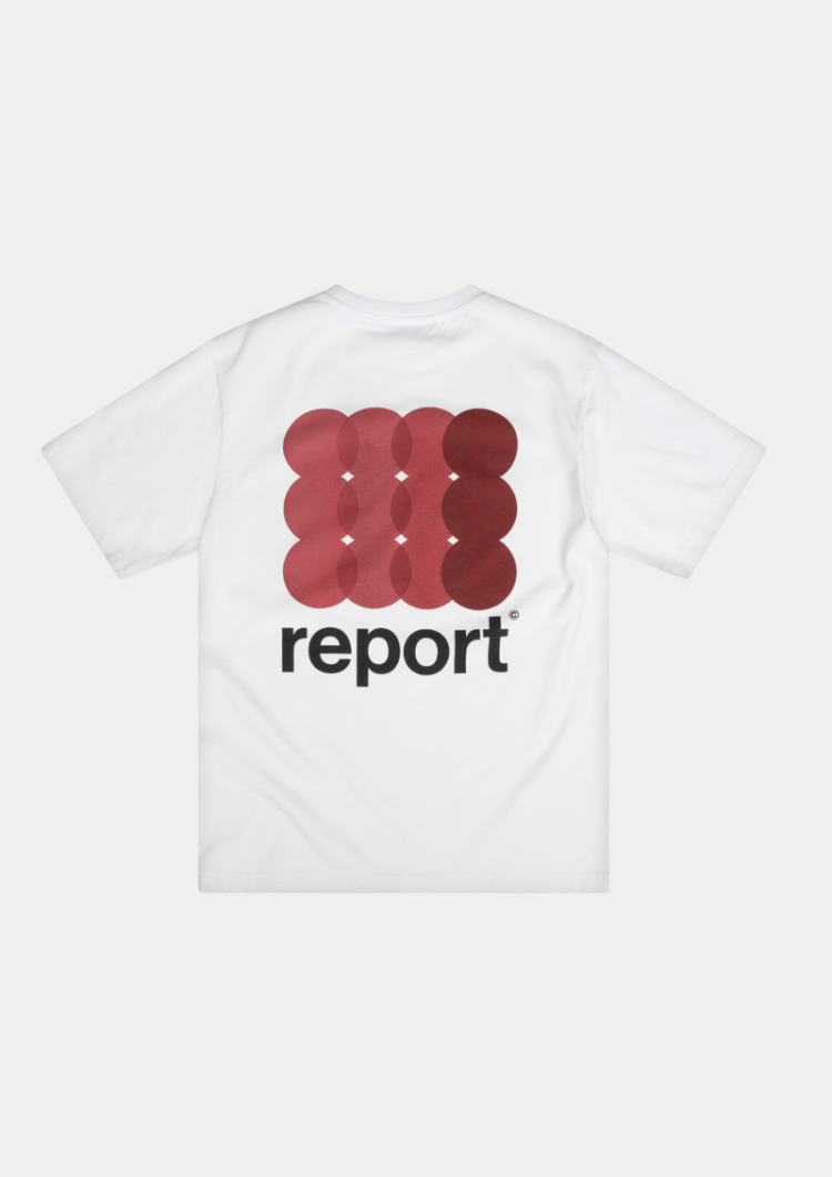 12 Dots tee white/burgundy
