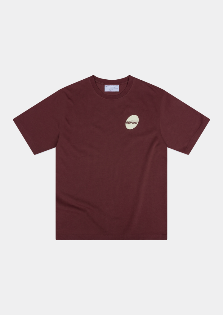 Report Tee red mahogany