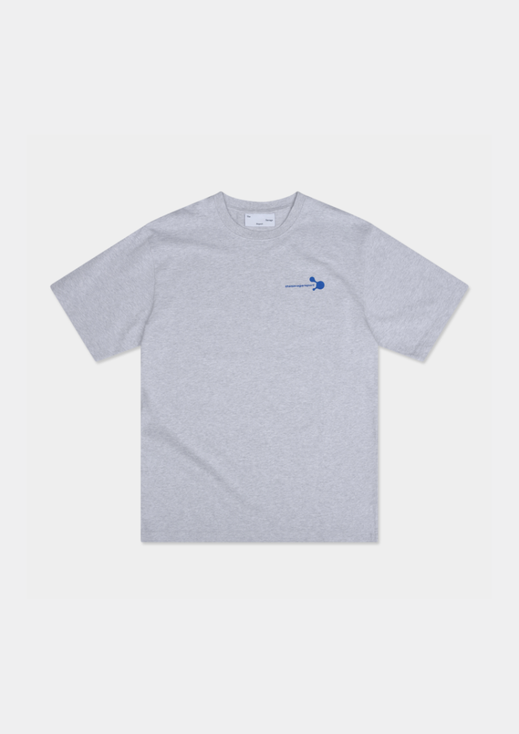 Blob Tee light grey mela