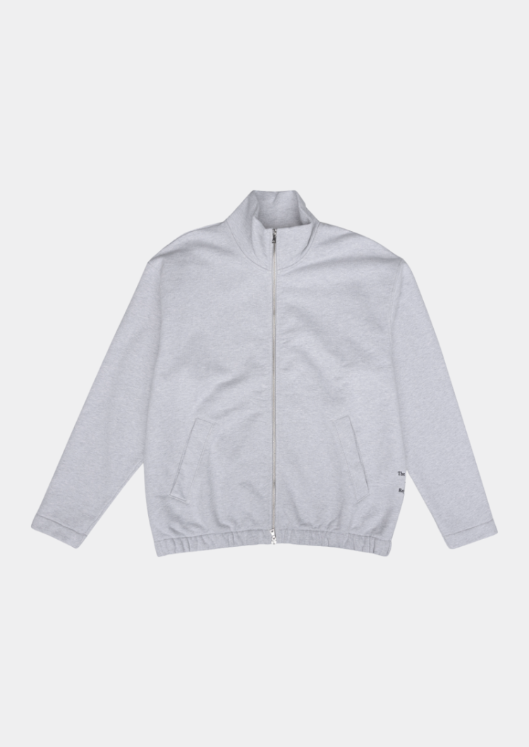 Zip Up Sweater Light grey mela
