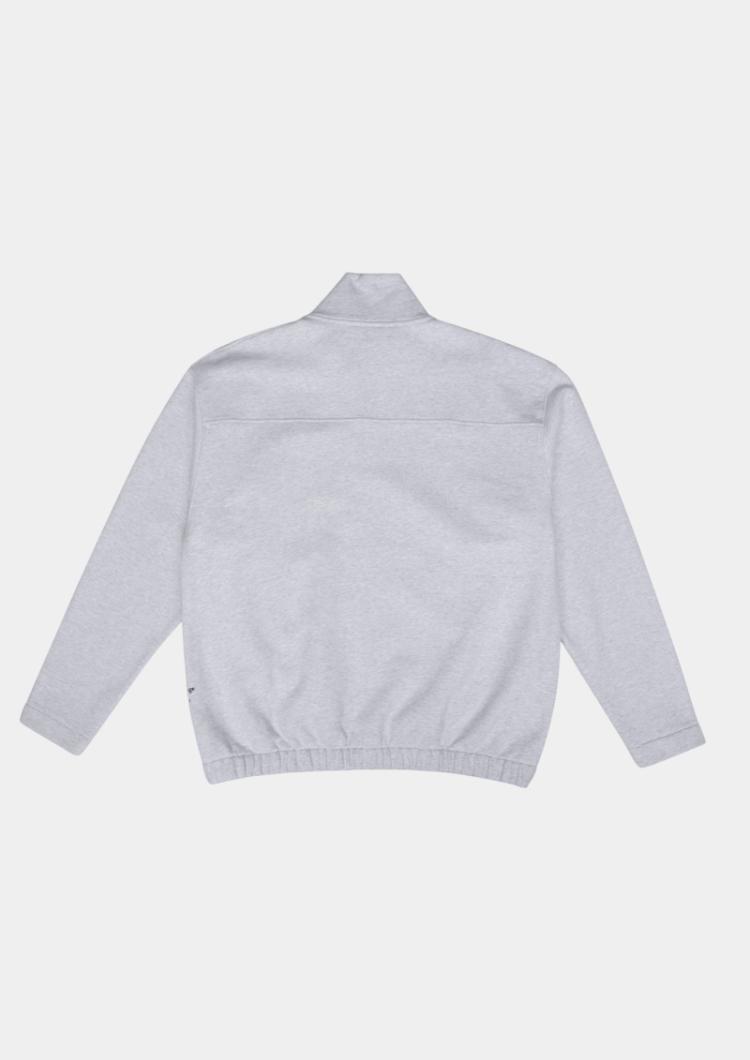Zip Up Sweater Light grey mela
