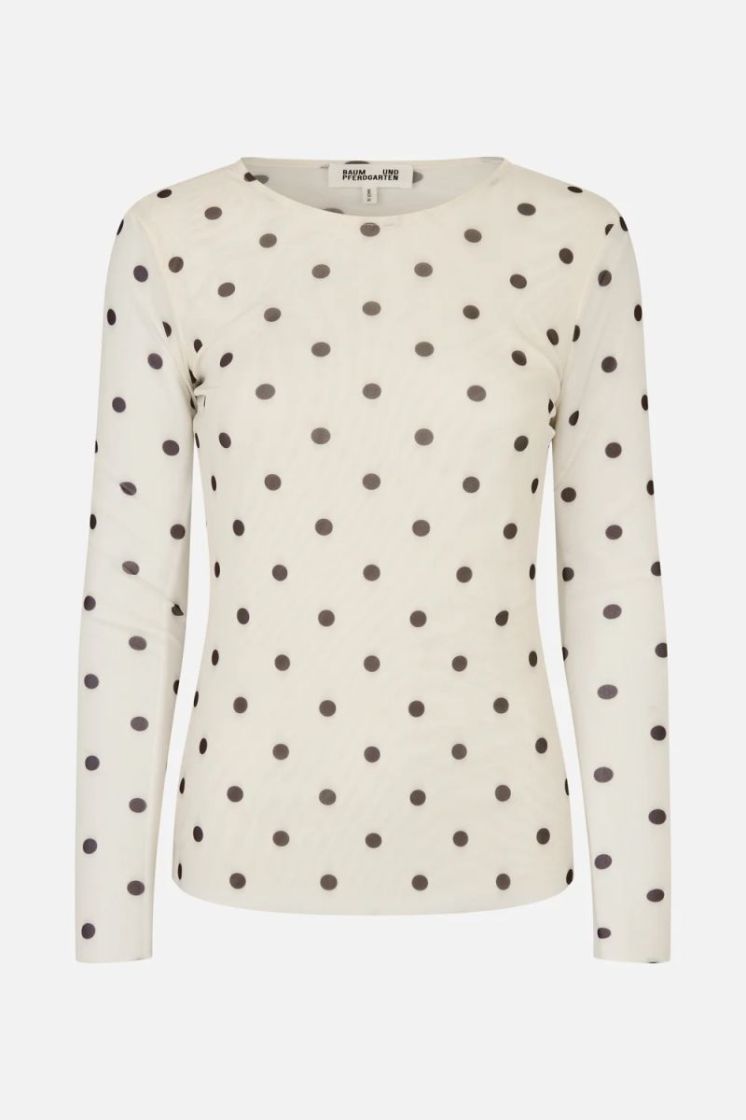 C1426 Egret Creme Dot