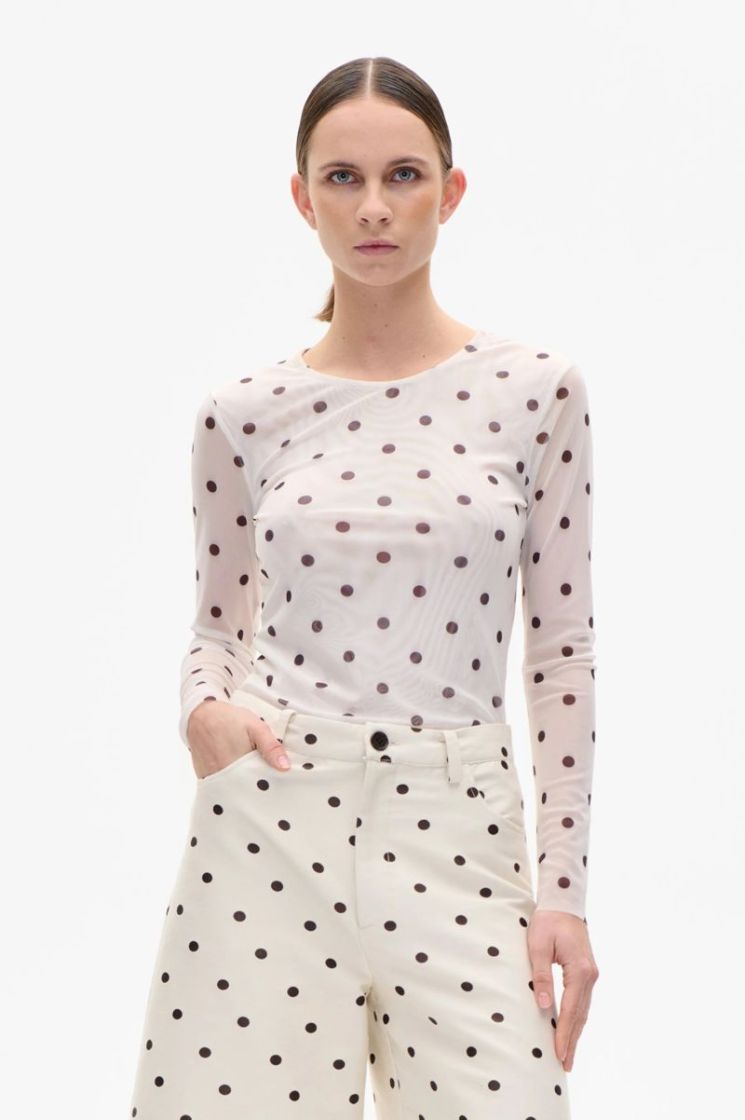  C1426 Egret Creme Dot