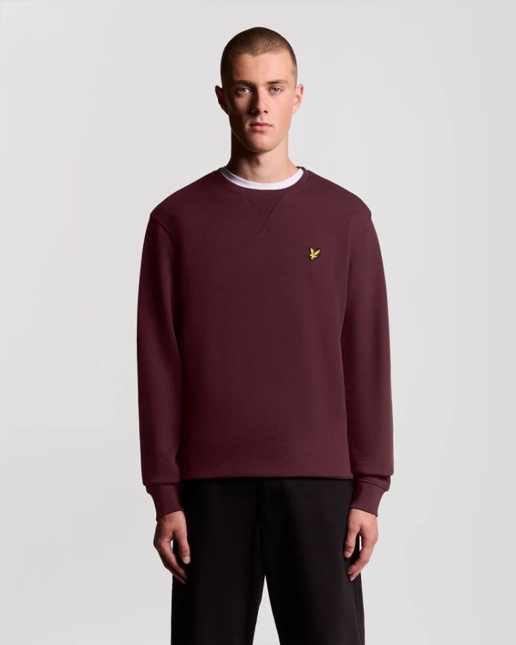 Crew Neck Sweatshirt Z562 BURGUNDY