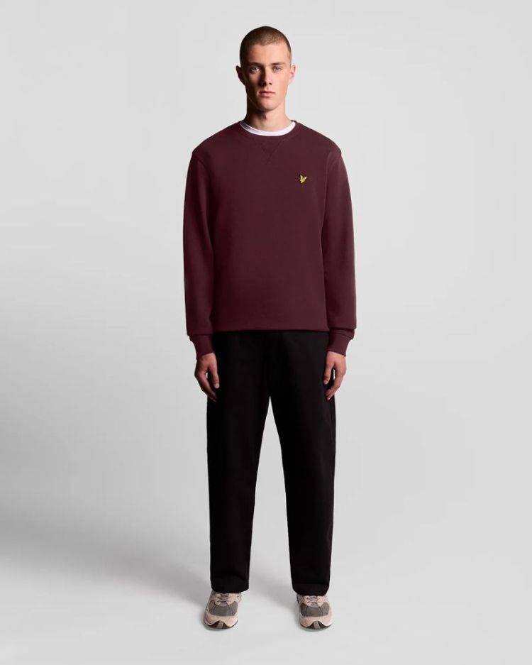 Crew Neck Sweatshirt Z562 BURGUNDY