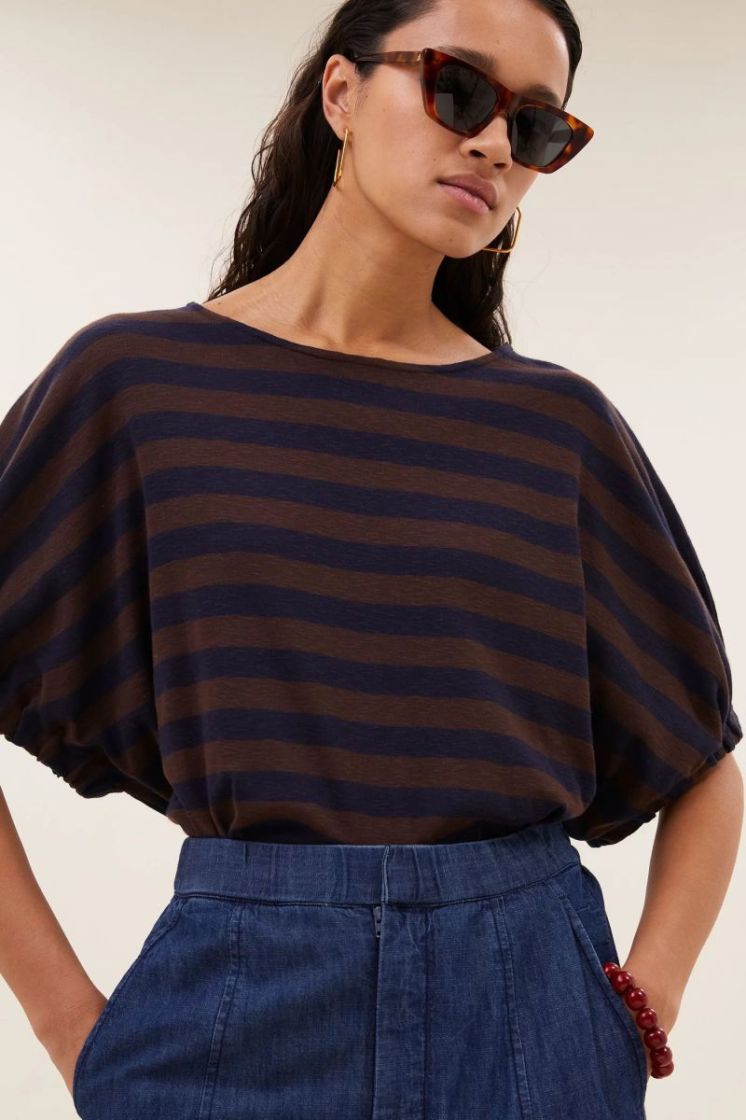 merle big stripe top coffee bean 172
