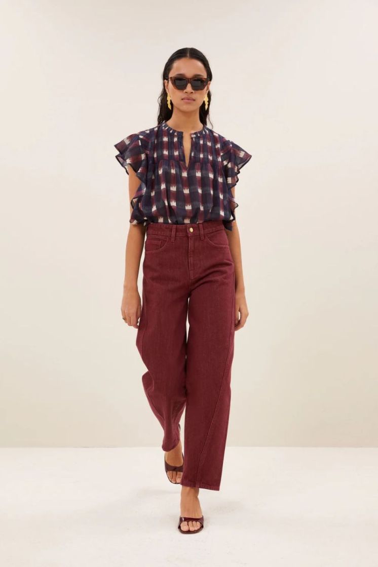 begum wine jeans wine 325