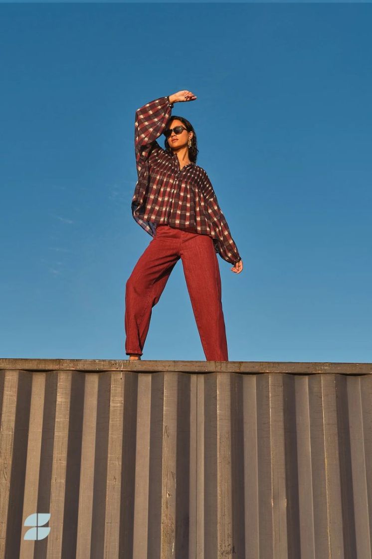 begum wine jeans wine 325