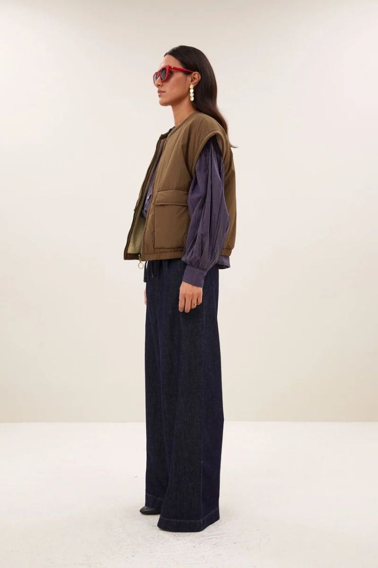 gio sleeveless jacket hazel 1705