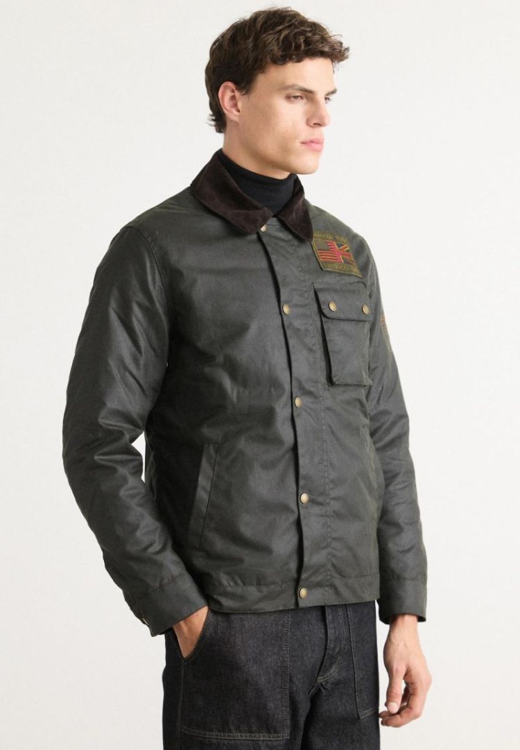 Workers Wax Jacket SOS - SG91 SAGE
