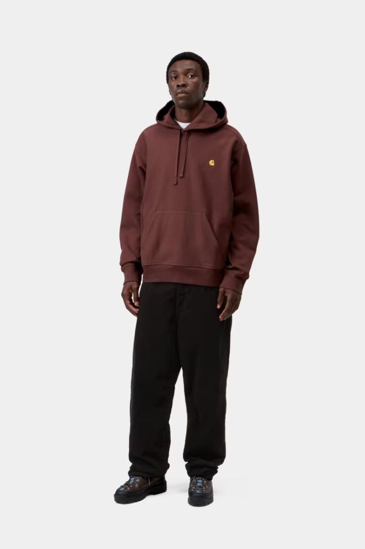 Hooded American Script Sweat 826XX Amarone