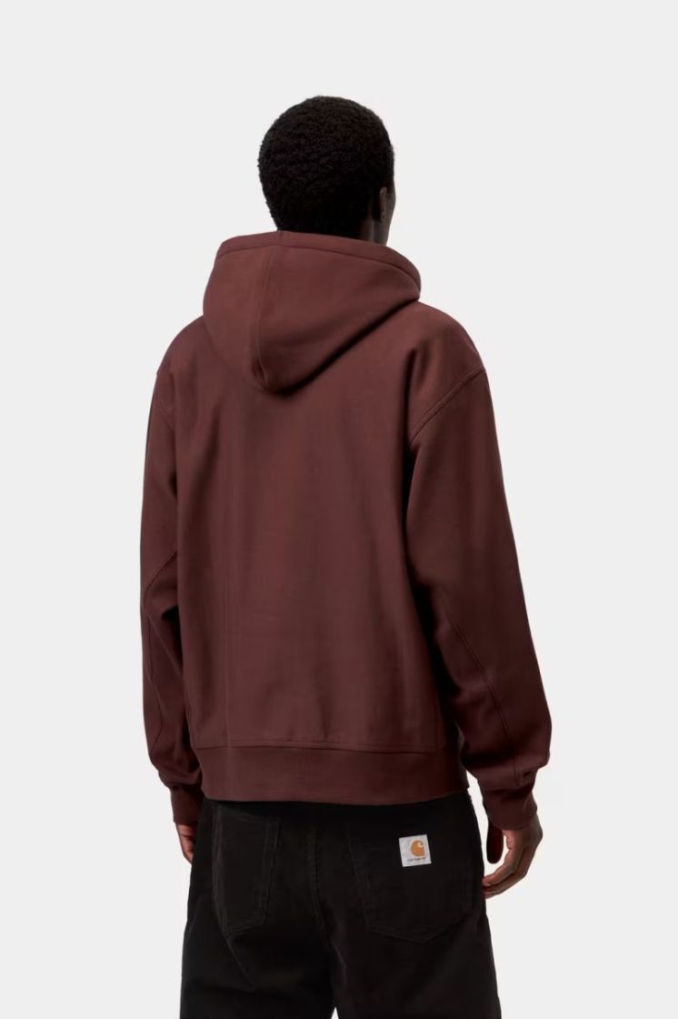 Hooded American Script Sweat 826XX Amarone