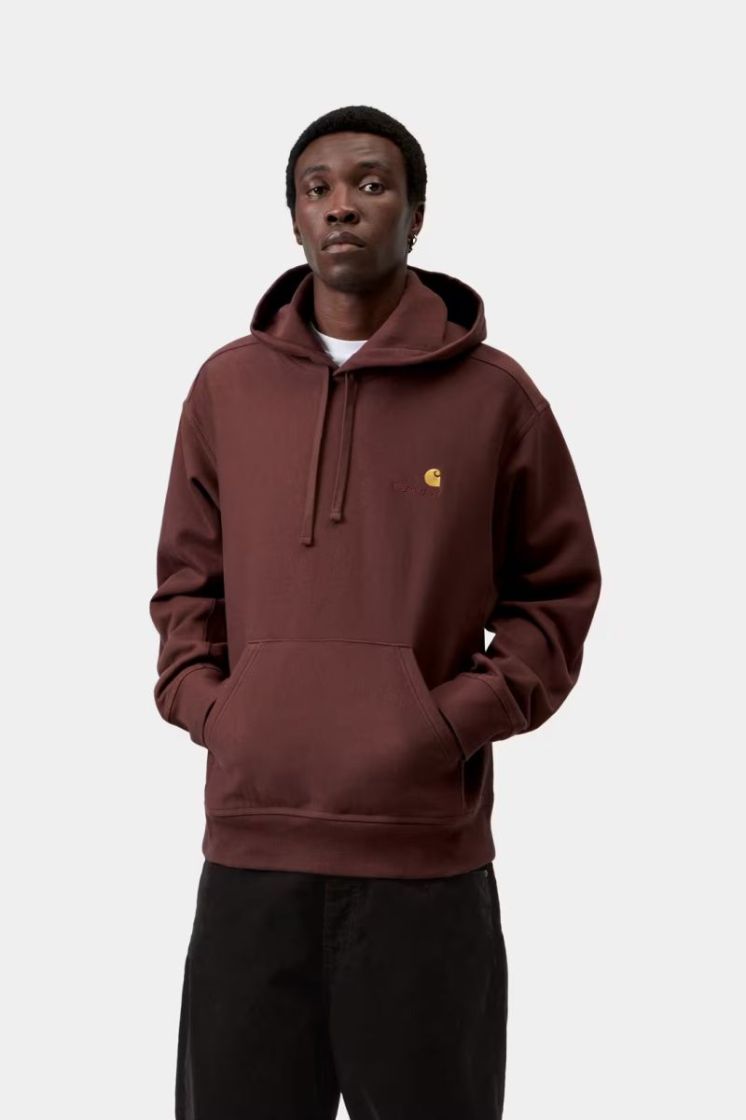 Hooded American Script Sweat 826XX Amarone