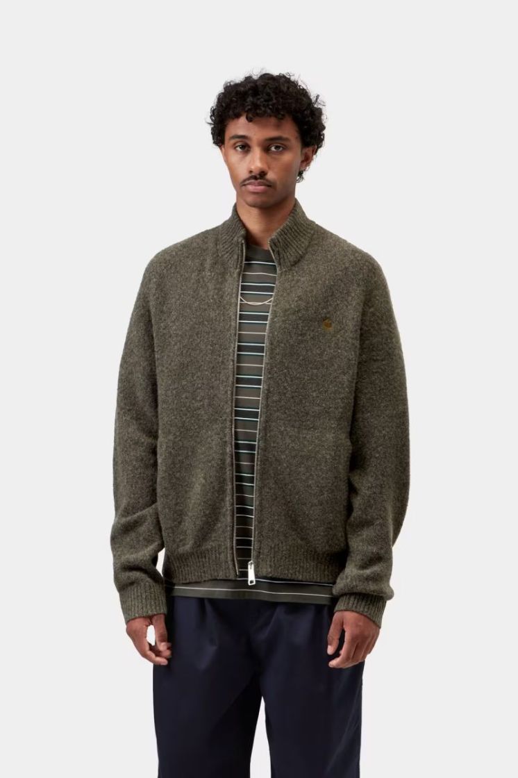 Curtis Sweater Jacket 3ZAXX Tangled Shungite
