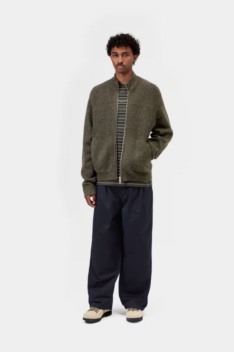 Curtis Sweater Jacket 3ZAXX Tangled Shungite