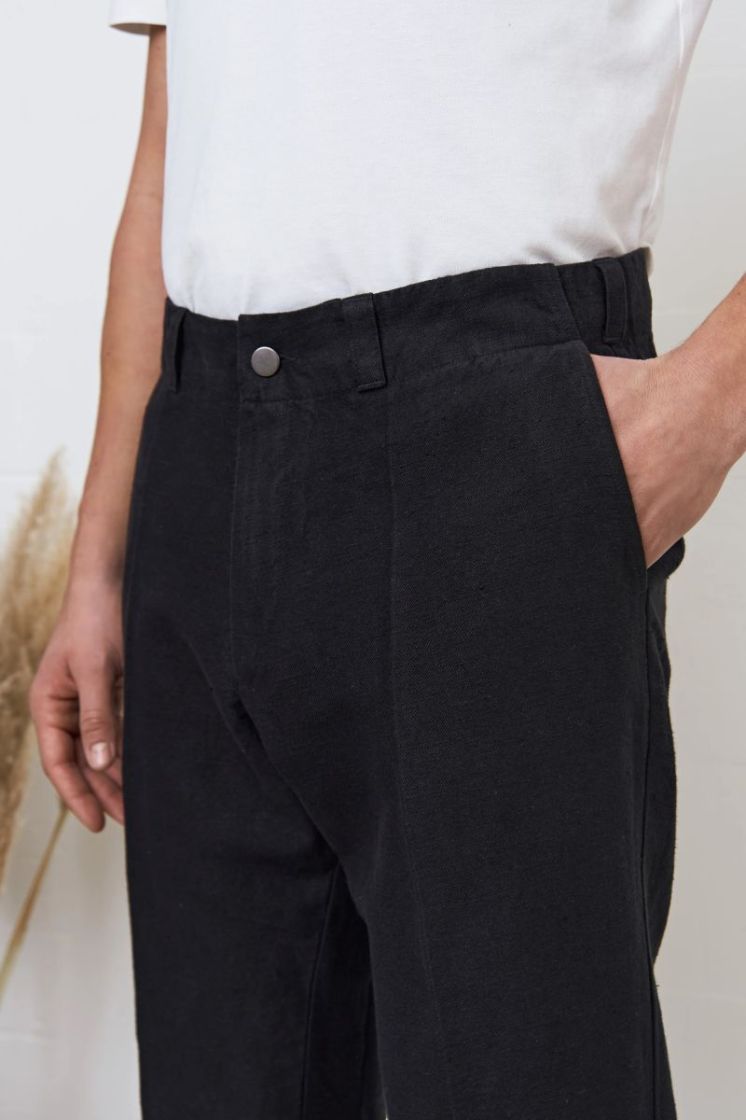 JOSTHA trousers (winter linen black
