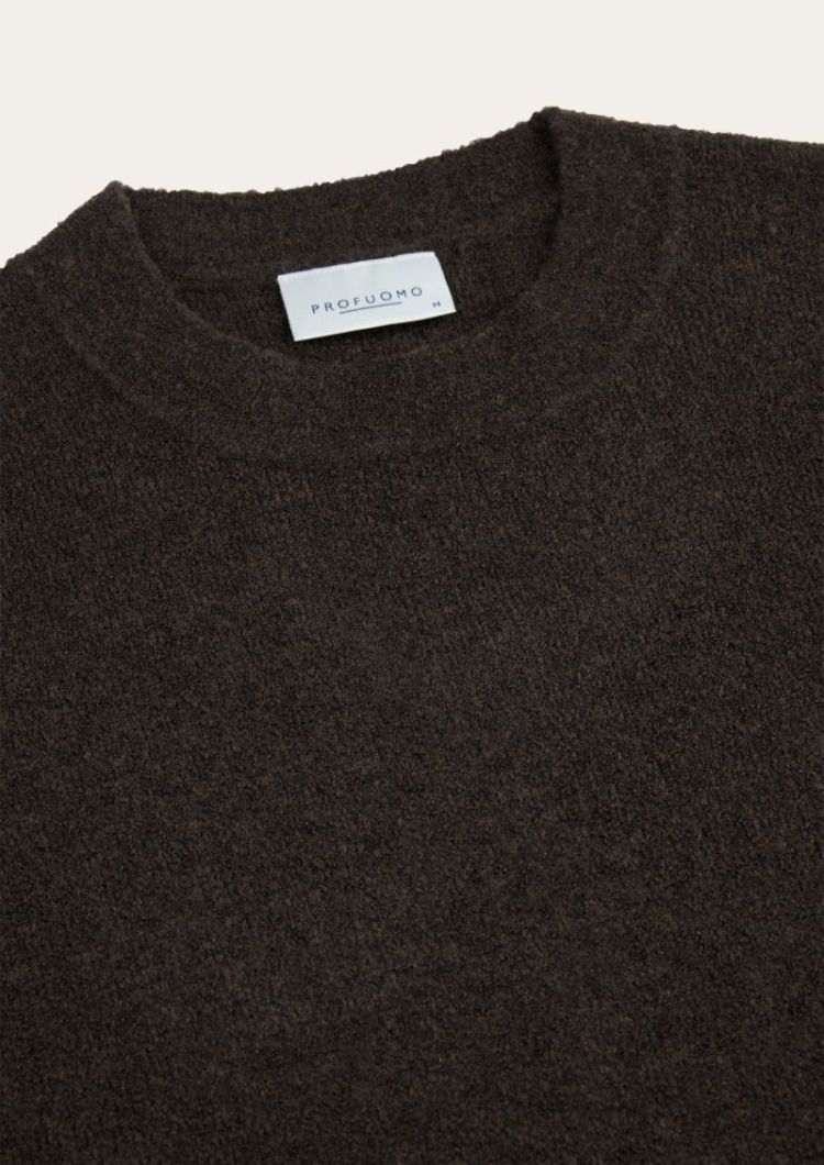 Pullover Crew Neck Dark Brown