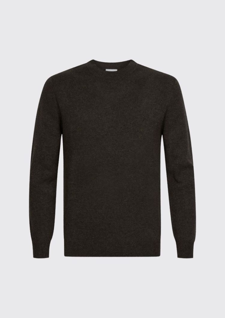 Pullover Crew Neck Dark Brown
