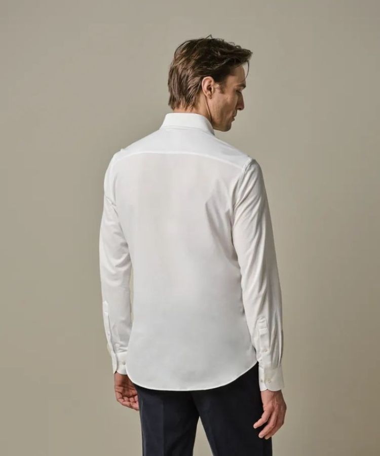 Japanese Knit Shirt Cutaway White