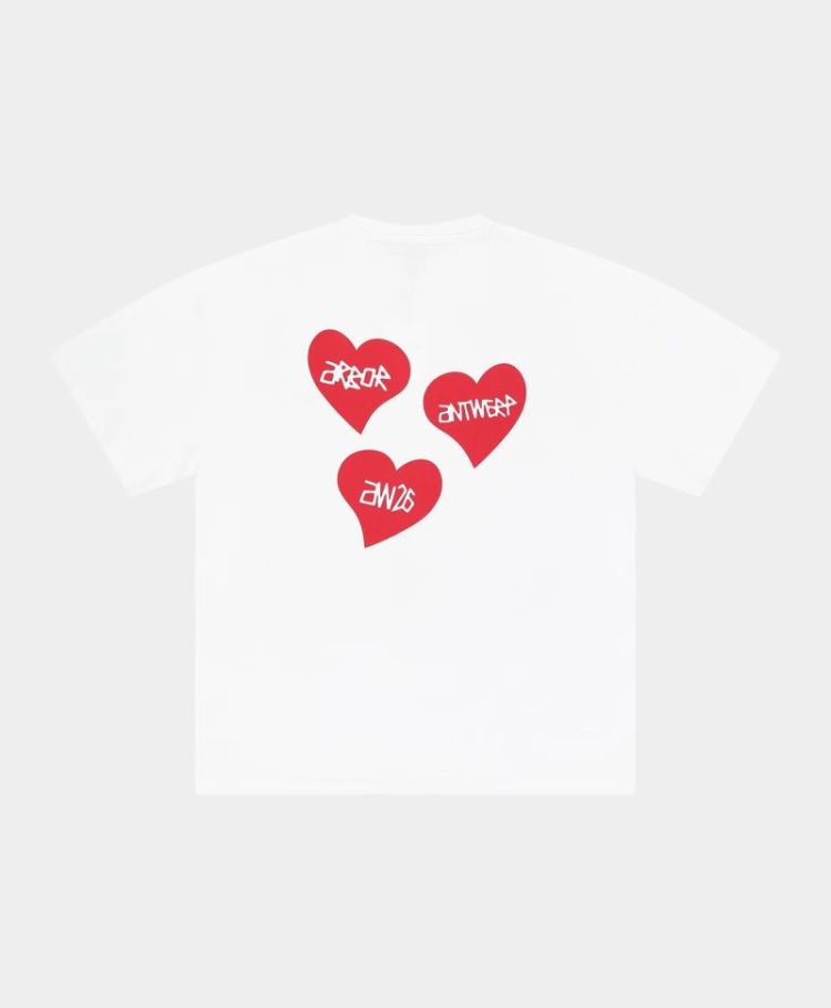 Triple Love T-shirt Red White/red