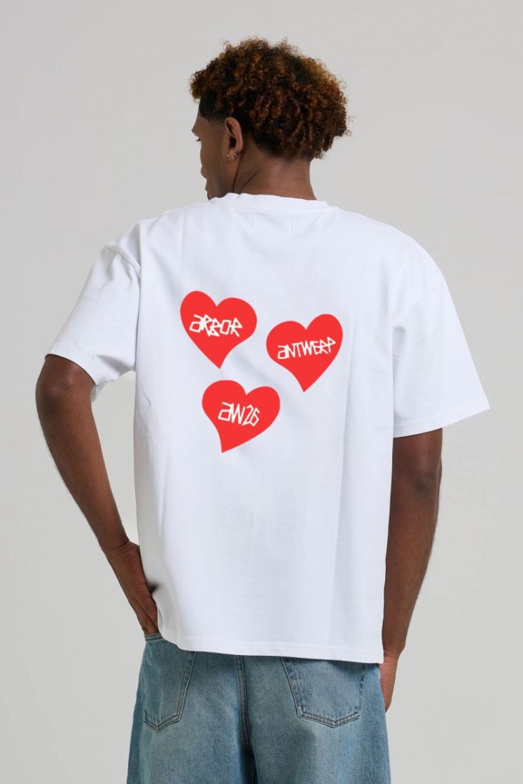 Triple Love T-shirt Red White/red