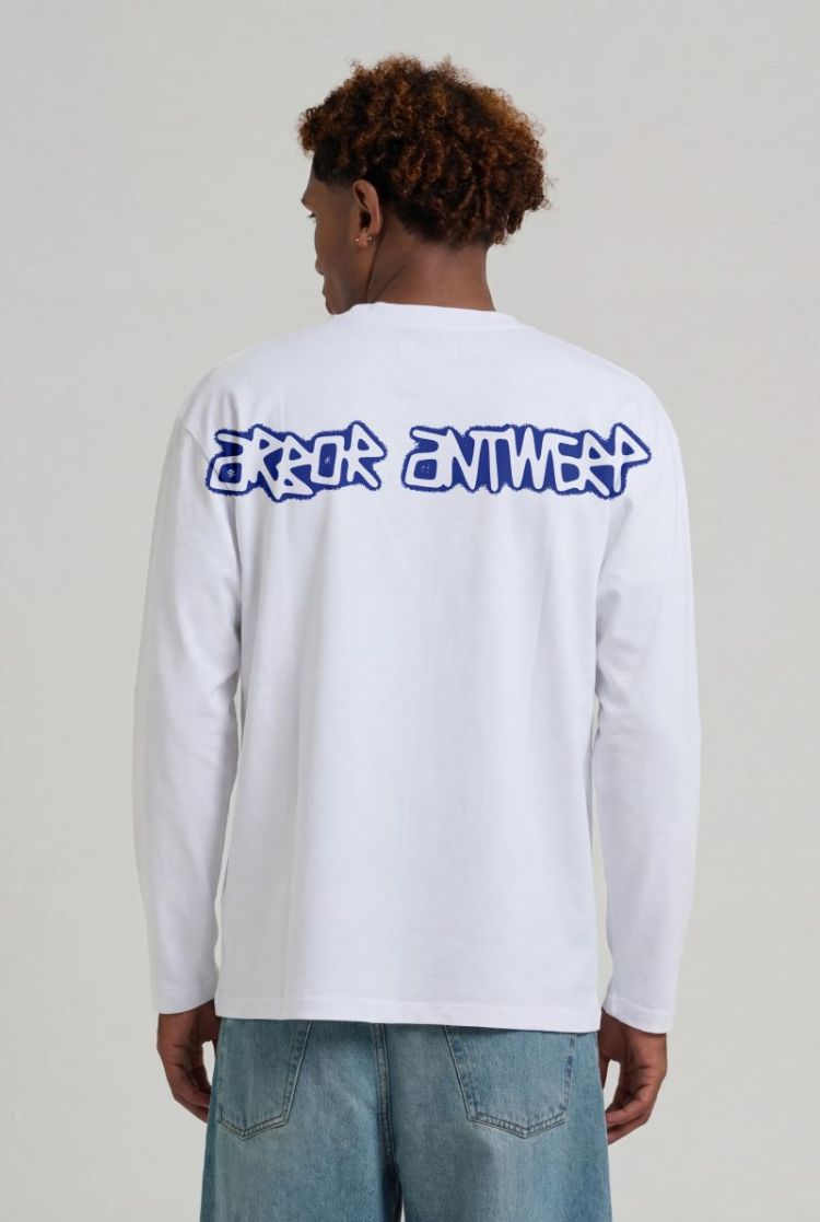 Spray Outline Longsleeve White White