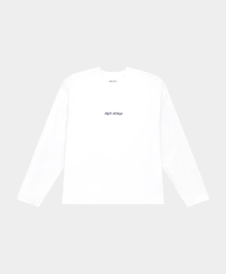 Spray Outline Longsleeve White White