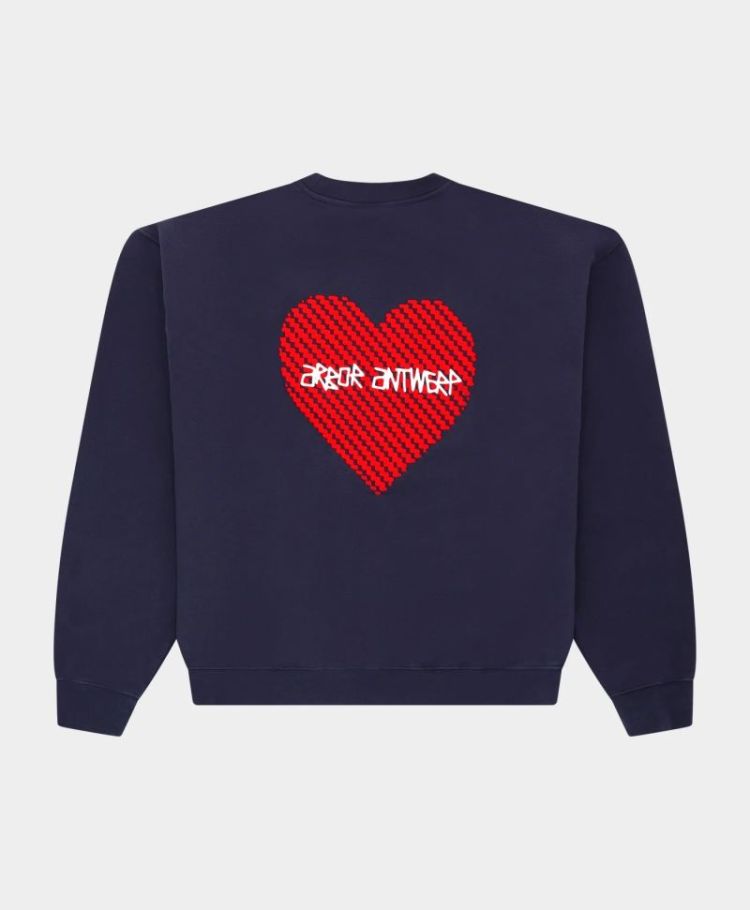Heartwork Crewneck Blue Blue