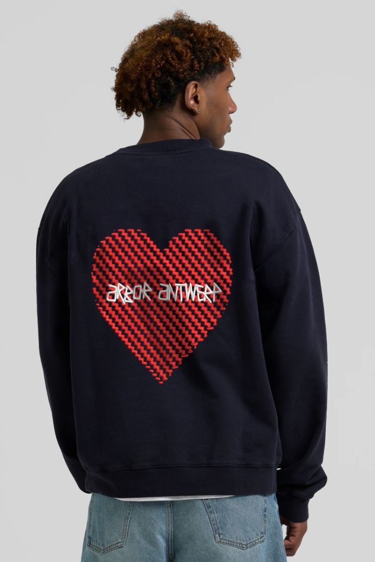 Heartwork Crewneck Blue Blue